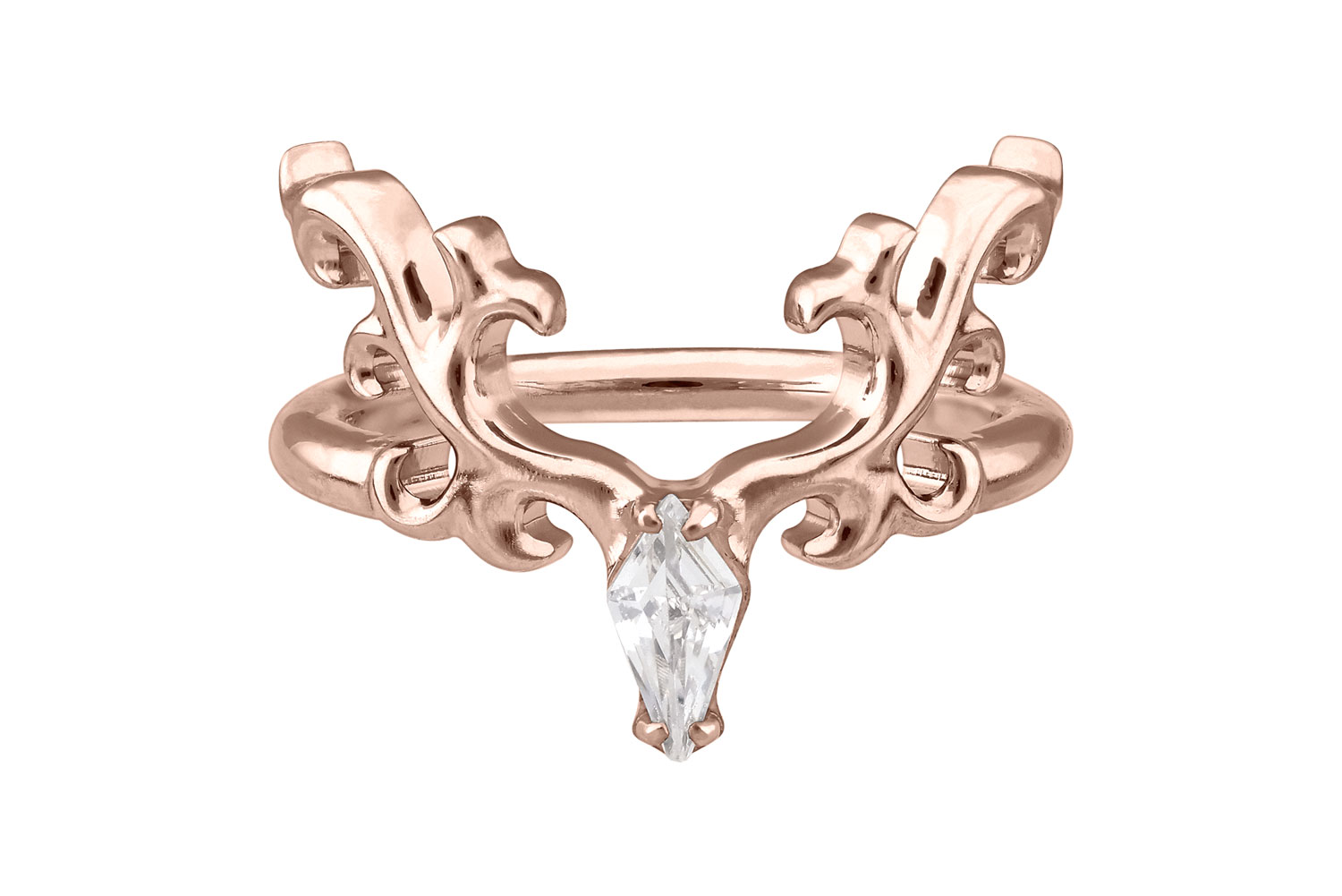 Chirurgenstahl Segmentring Clicker Piercing HIRSCHKOPF